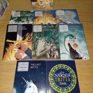 The Chronicles of Narnia 8-Book Box Set + Trivia Book by C.S. Lewis